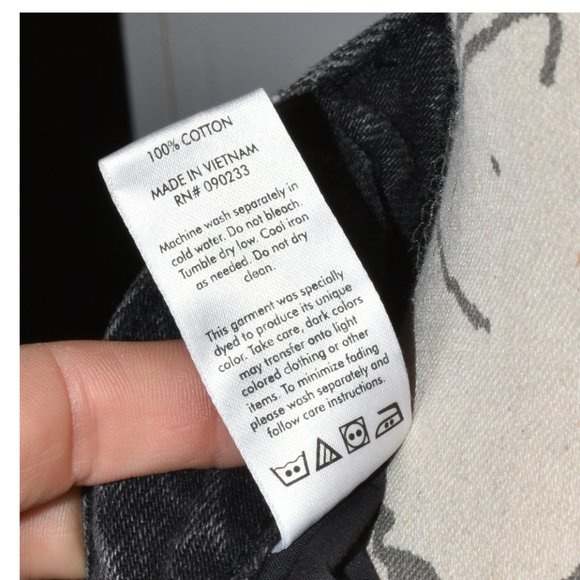 PacSun Two-Tone Gray Jean 5-Pocket Mini Skirt, size 26 - Picture 9 of 13